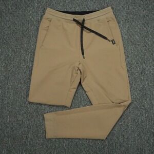 UNRL Pants Mens Extra Small Brown Performance Joggers Athletic Zip Pocket XS
